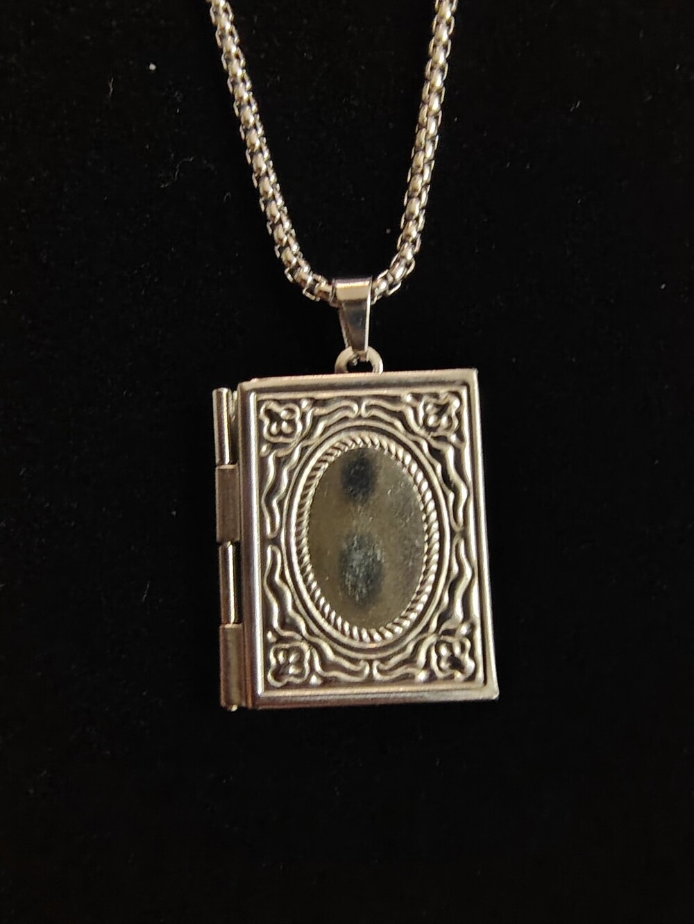 Book Locket Pendant Necklace